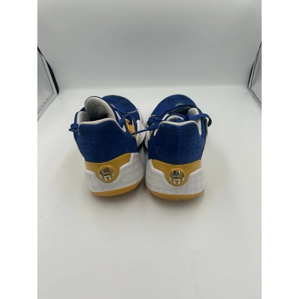 Adidas Harden Vol 4 Blue Gold Basketball Shoes Mens Size 9 Top Sneaker